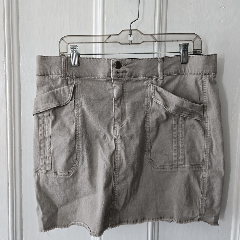 Democracy Tan Mini Skirt